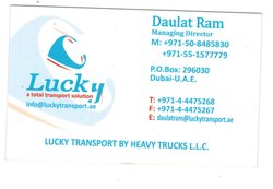 LUCKY TRANSPORT BY HEAVY TRUCKS L.L.C